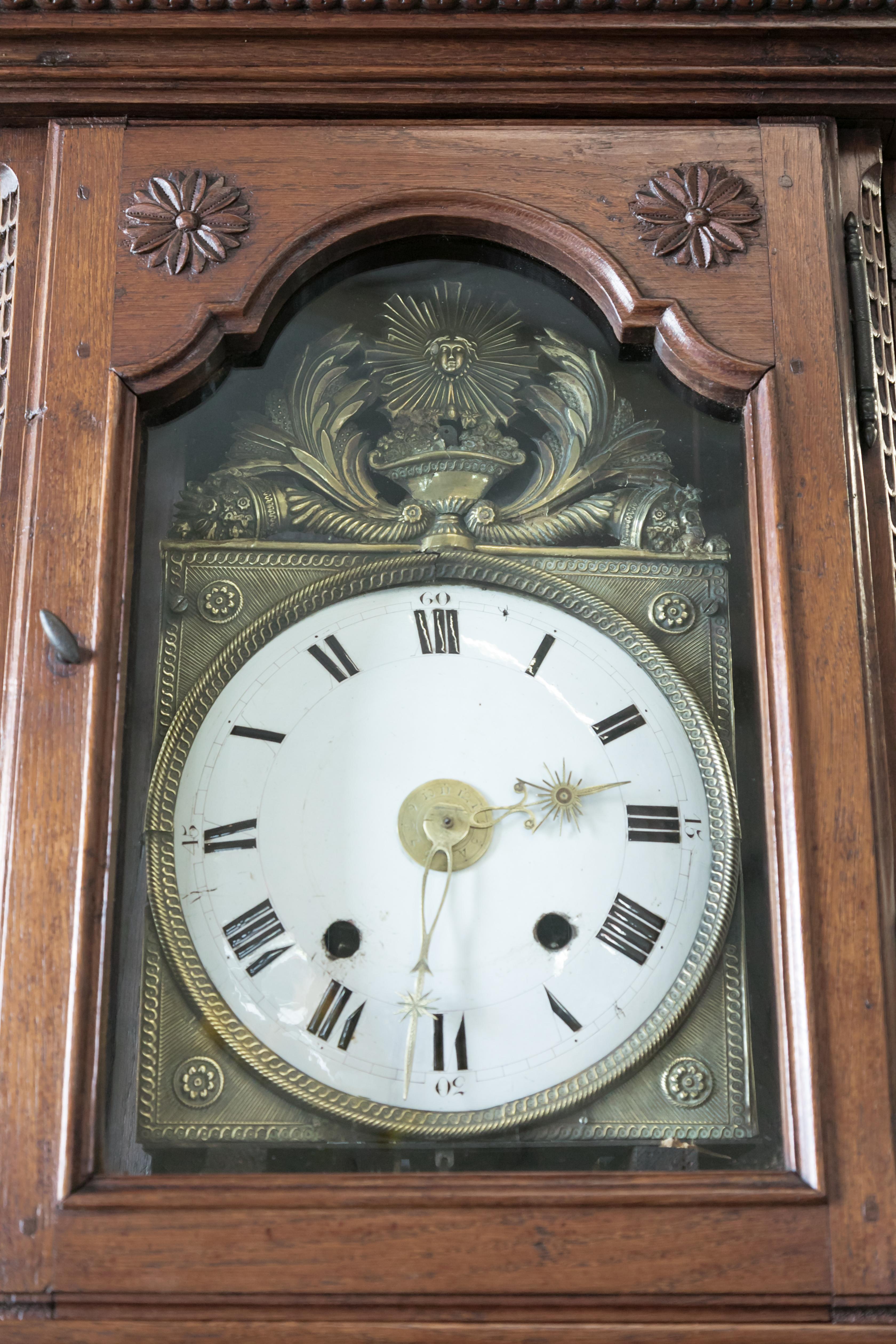 Early 19th Century French Louis XVI Style Longcase Clock 1