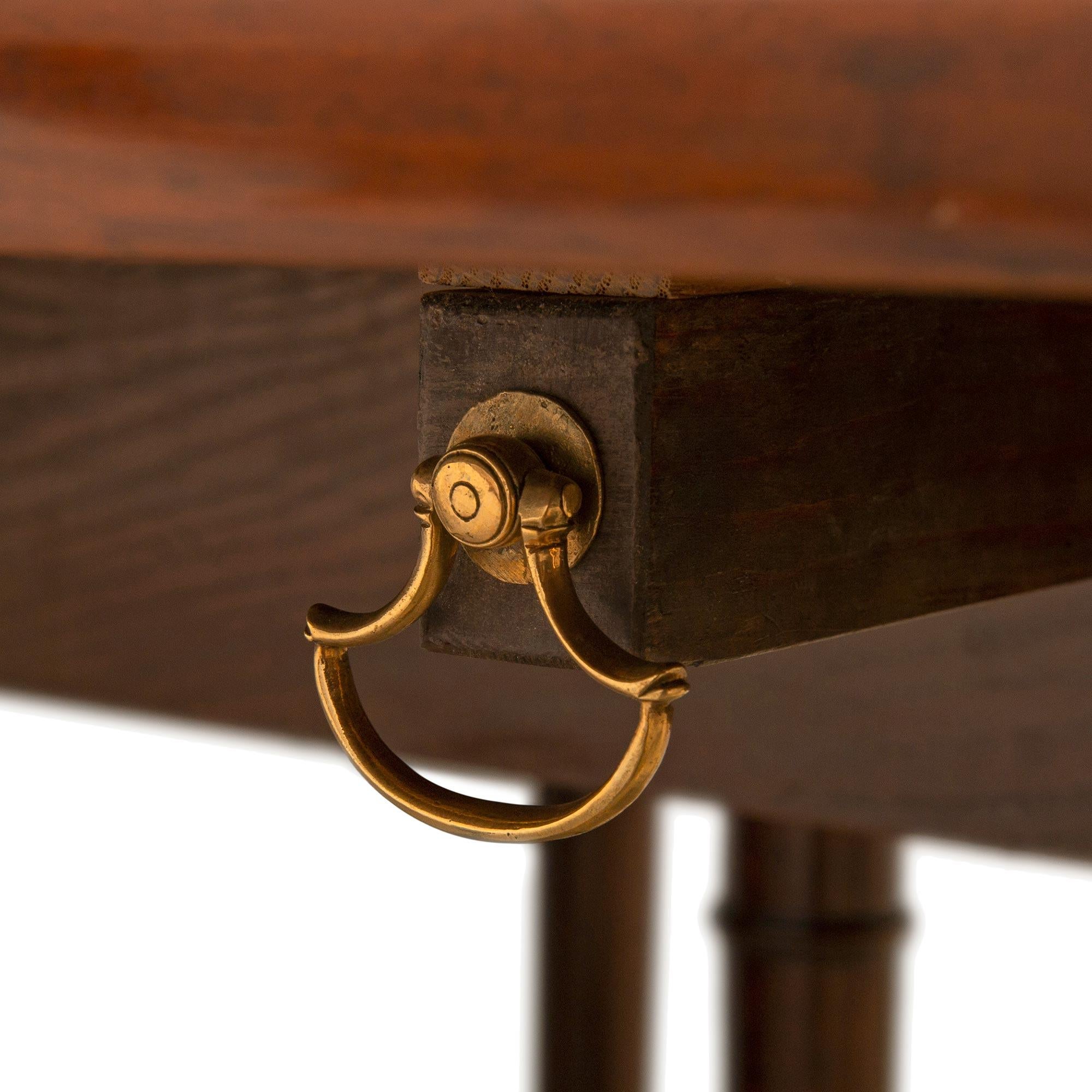 Table de salle à manger à abattant en acajou de style Louis XVI du début du XIXe siècle français en vente 2