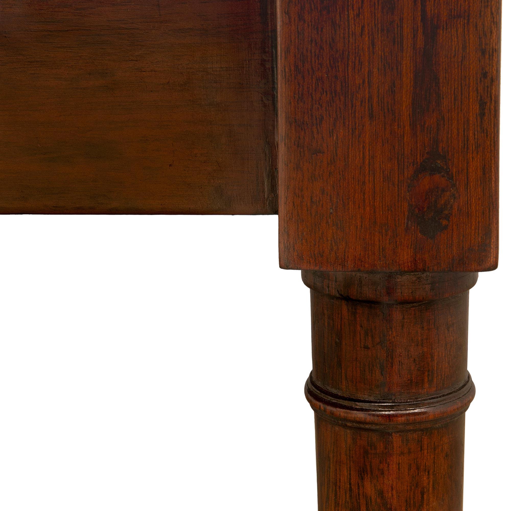 Table de salle à manger à abattant en acajou de style Louis XVI du début du XIXe siècle français en vente 3