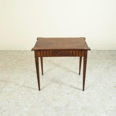 Early 19th Century French Louis XVI Style Oak Writing Table or Side Table
