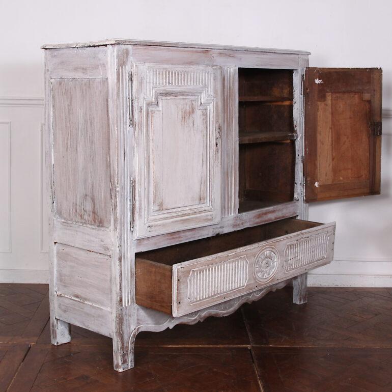 Early 19th Century French Louis XVI Style Rustic Painted Cabinet 2