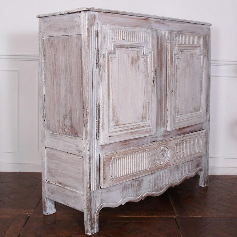 Early 19th Century French Louis XVI Style Rustic Painted Cabinet 3
