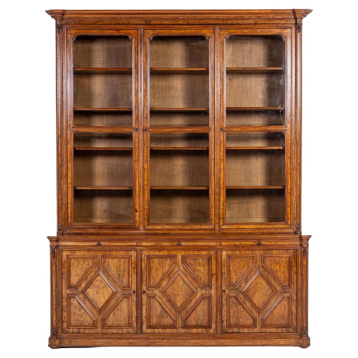 Early 19th Century French Mahogany Bookcase For Sale