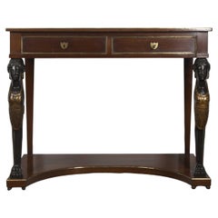 Antique Early 19th Century French Mahogany Console Table