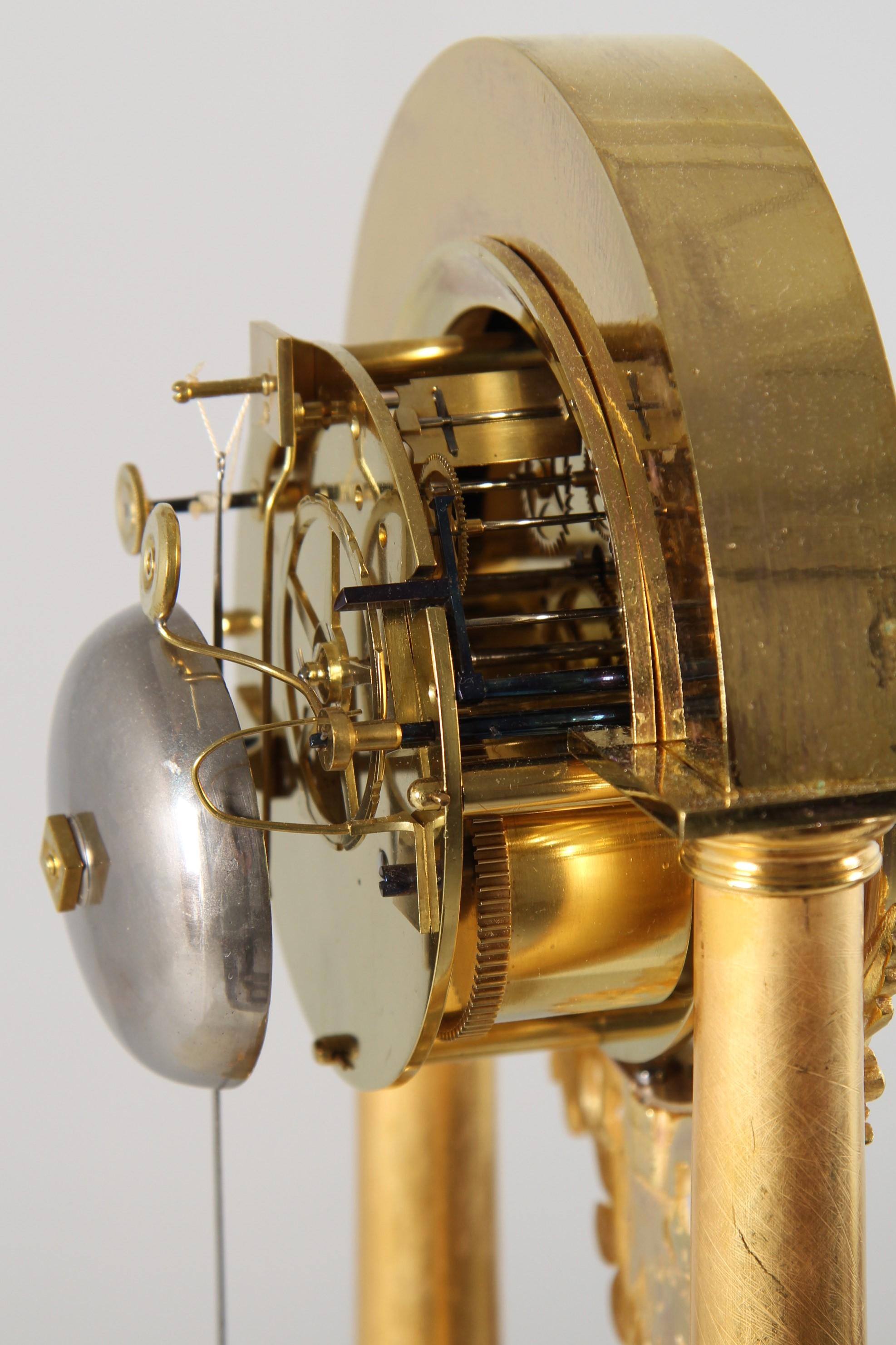Early 19th Century French Mantel Clock, signed Ferey au Havre, Ormolu For Sale 3