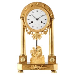 Early 19th Century French Mantel Clock, signed Ferey au Havre, Ormolu