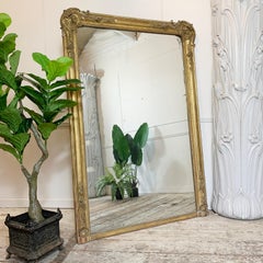 Early 19th Century French Mantle Mirror of Exceptional Proportions