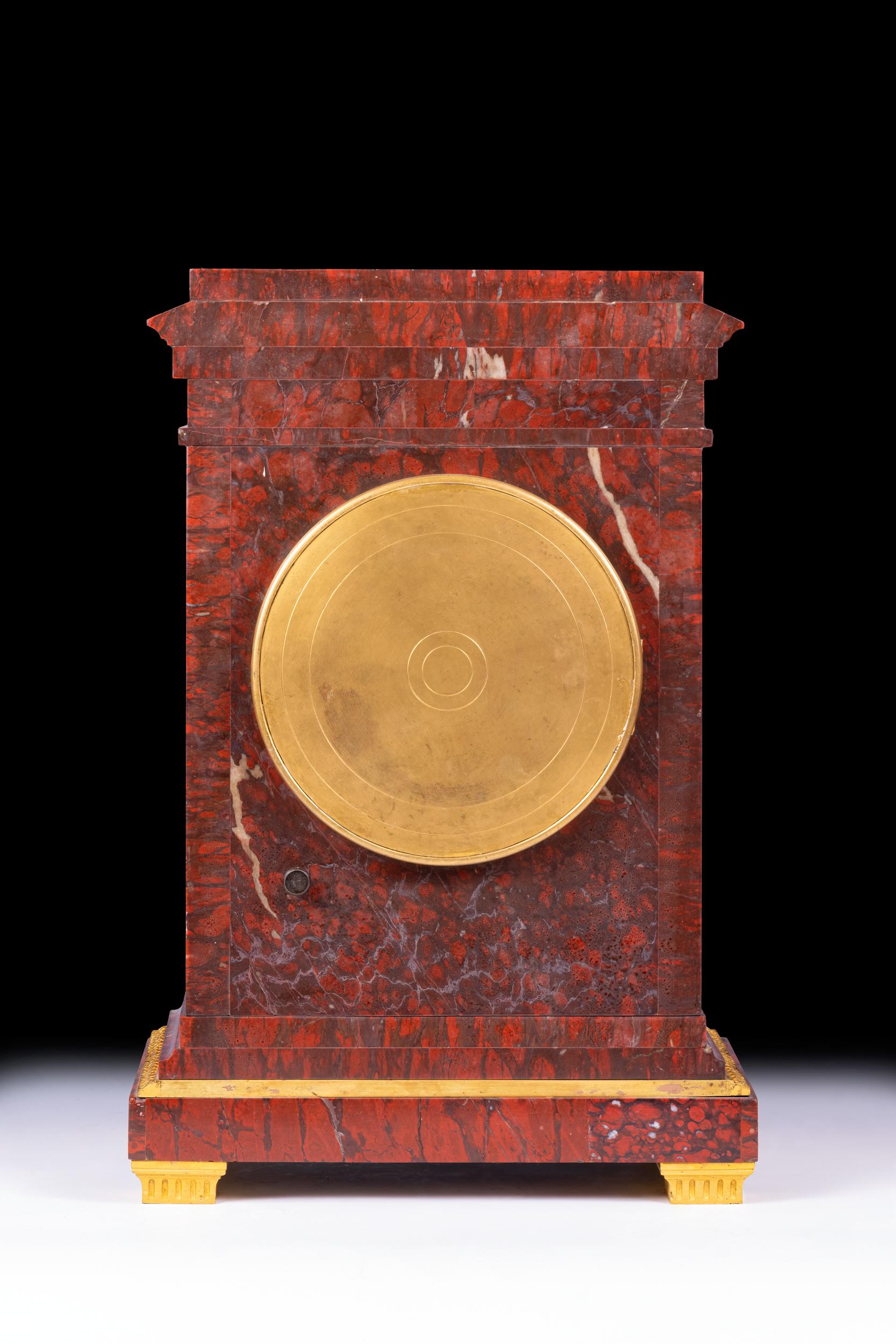 Ormolu Early 19th Century French Marble Clock signed 