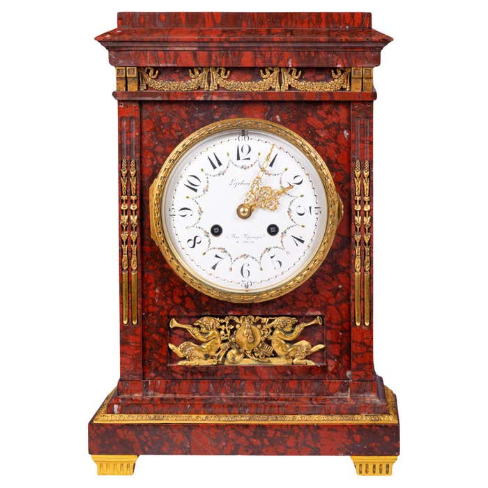 Early 19th Century French Marble Clock signed