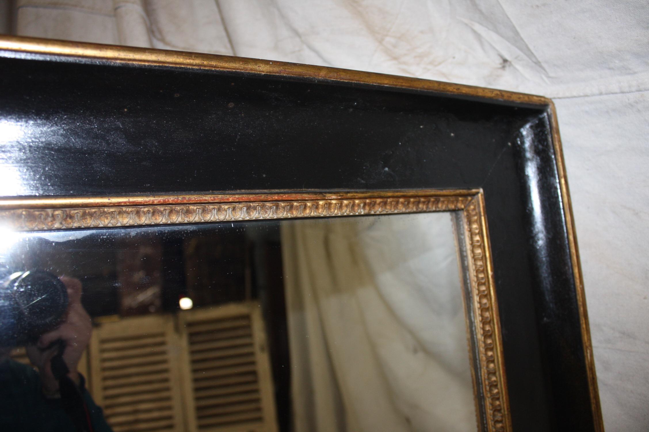 Mercury Glass Early 19th Century French Mirror For Sale