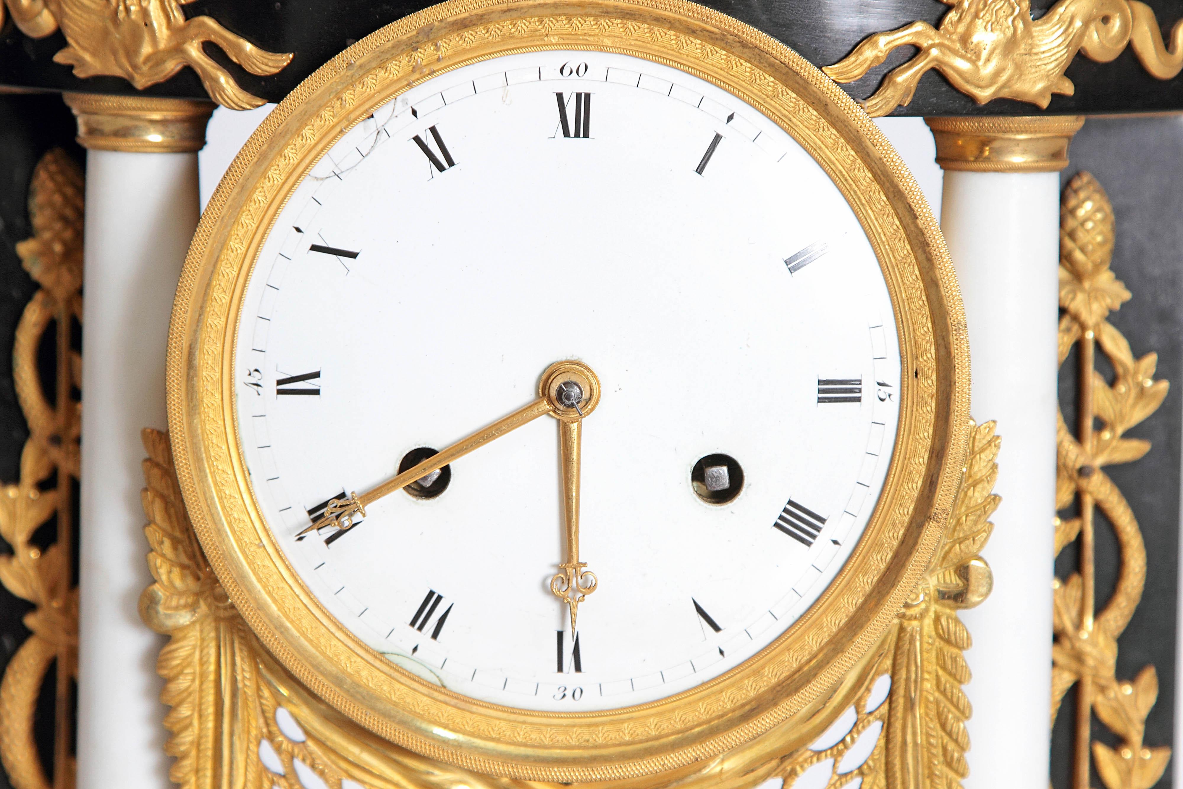 Early 19th Century French Neoclassic Clock 3