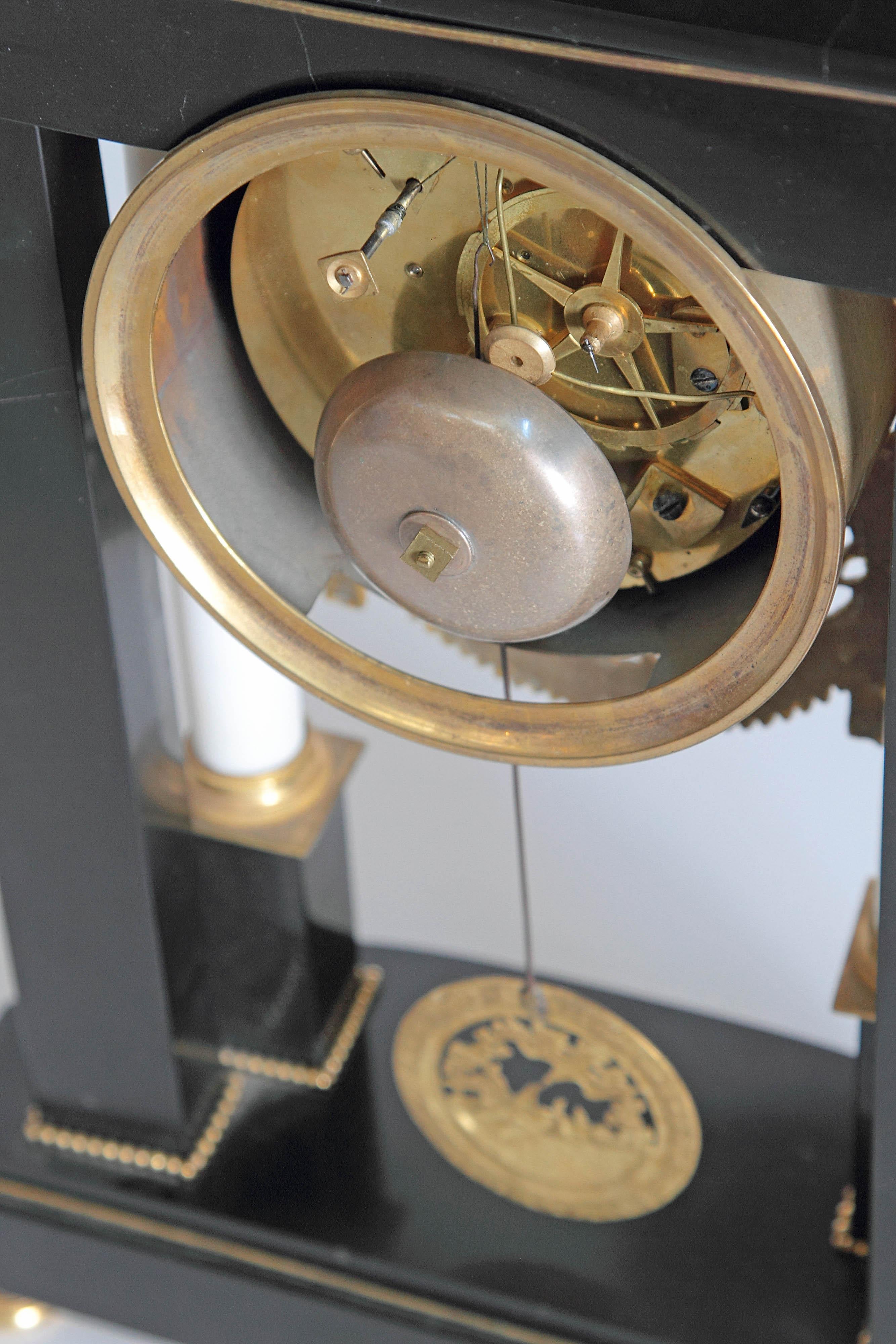 Early 19th Century French Neoclassic Clock 9