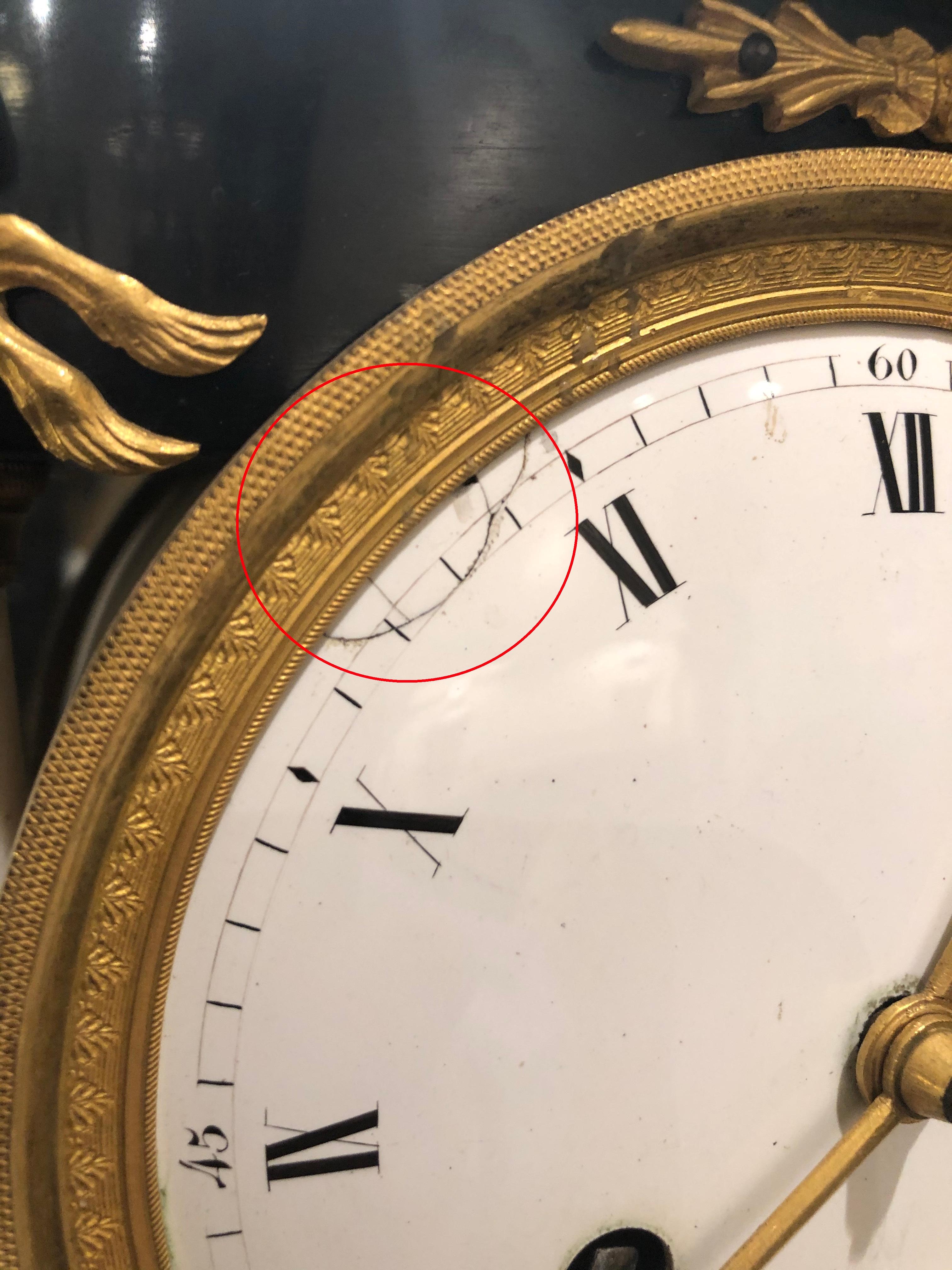 Early 19th Century French Neoclassic Clock 4