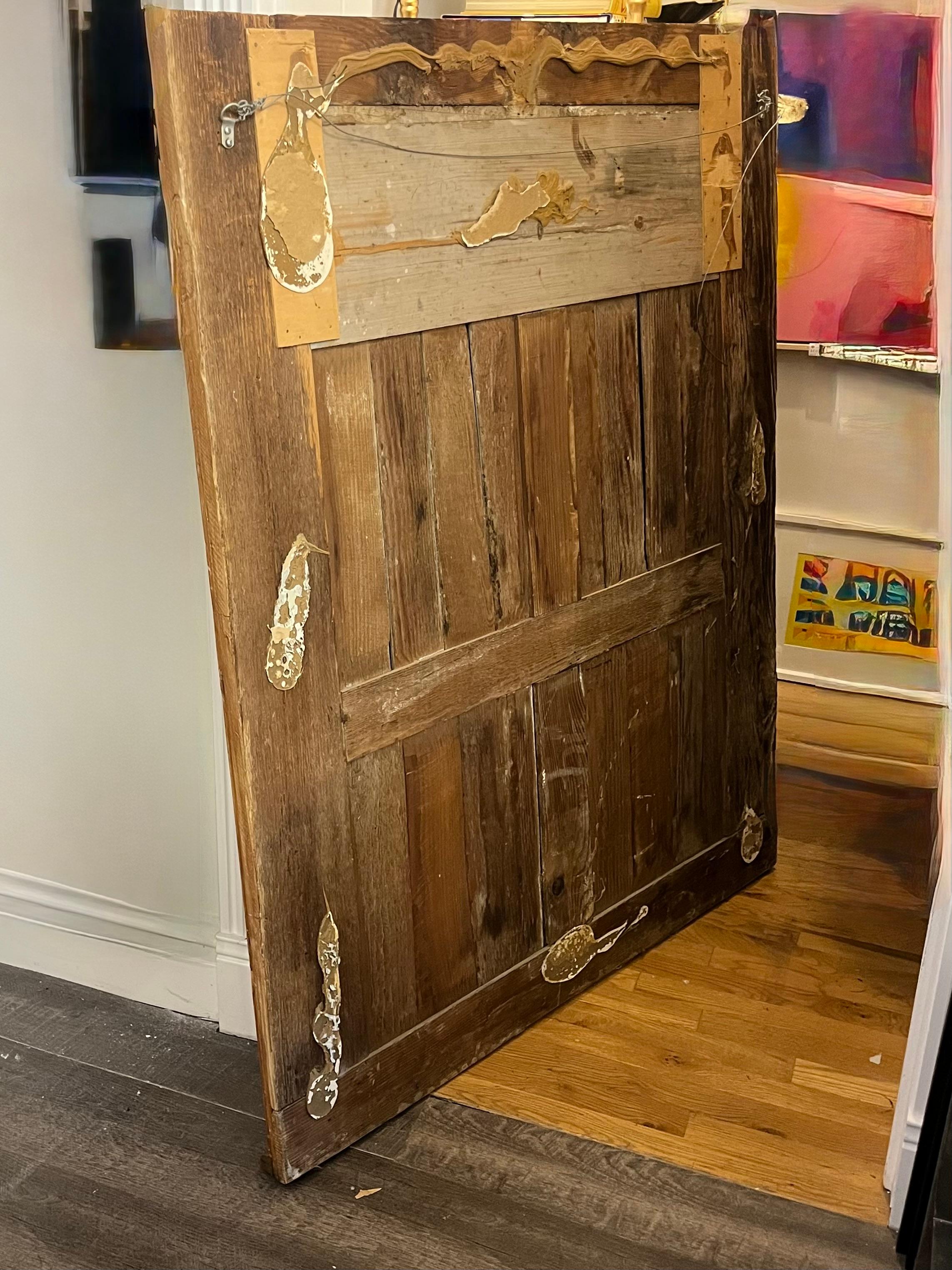 Specchio Trumeau in legno di quercia e pino dell'inizio del XIX secolo. Collection'S di Mike Bell in vendita 4