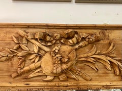 Early 19th Century French oak and pine Trumeau mirror. Mike Bell Collection