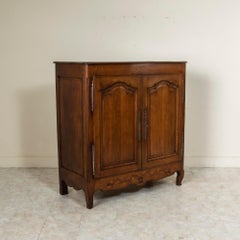 Early 19th Century French Oak Bassette, Small Armoire, Buffet D'appui