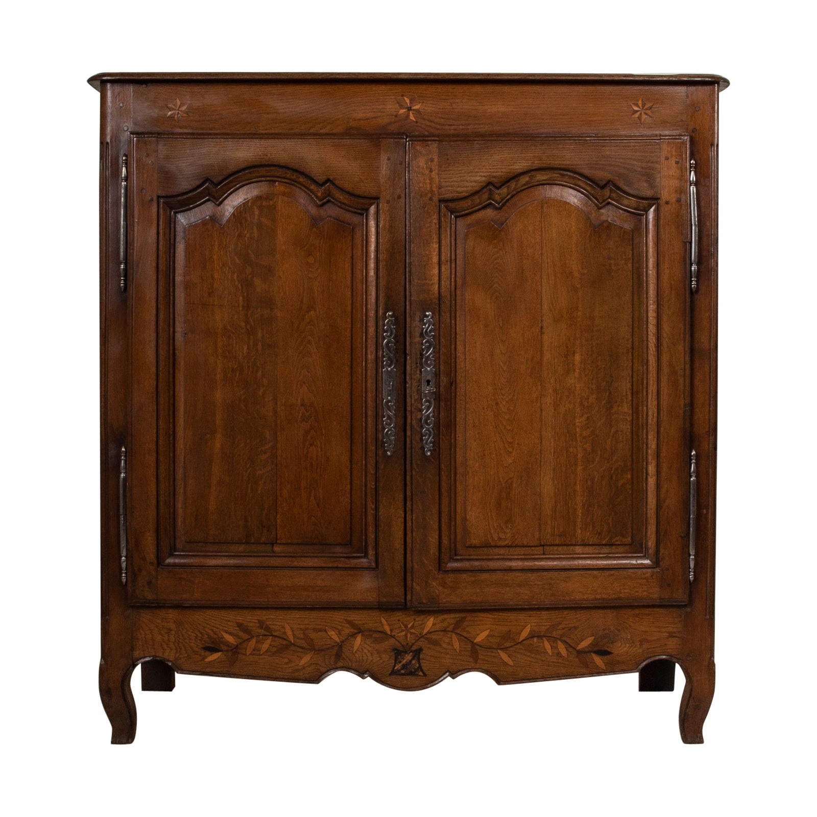 Bassette de roble francés de principios del siglo XIX, pequeño armario, buffet d'appui en venta