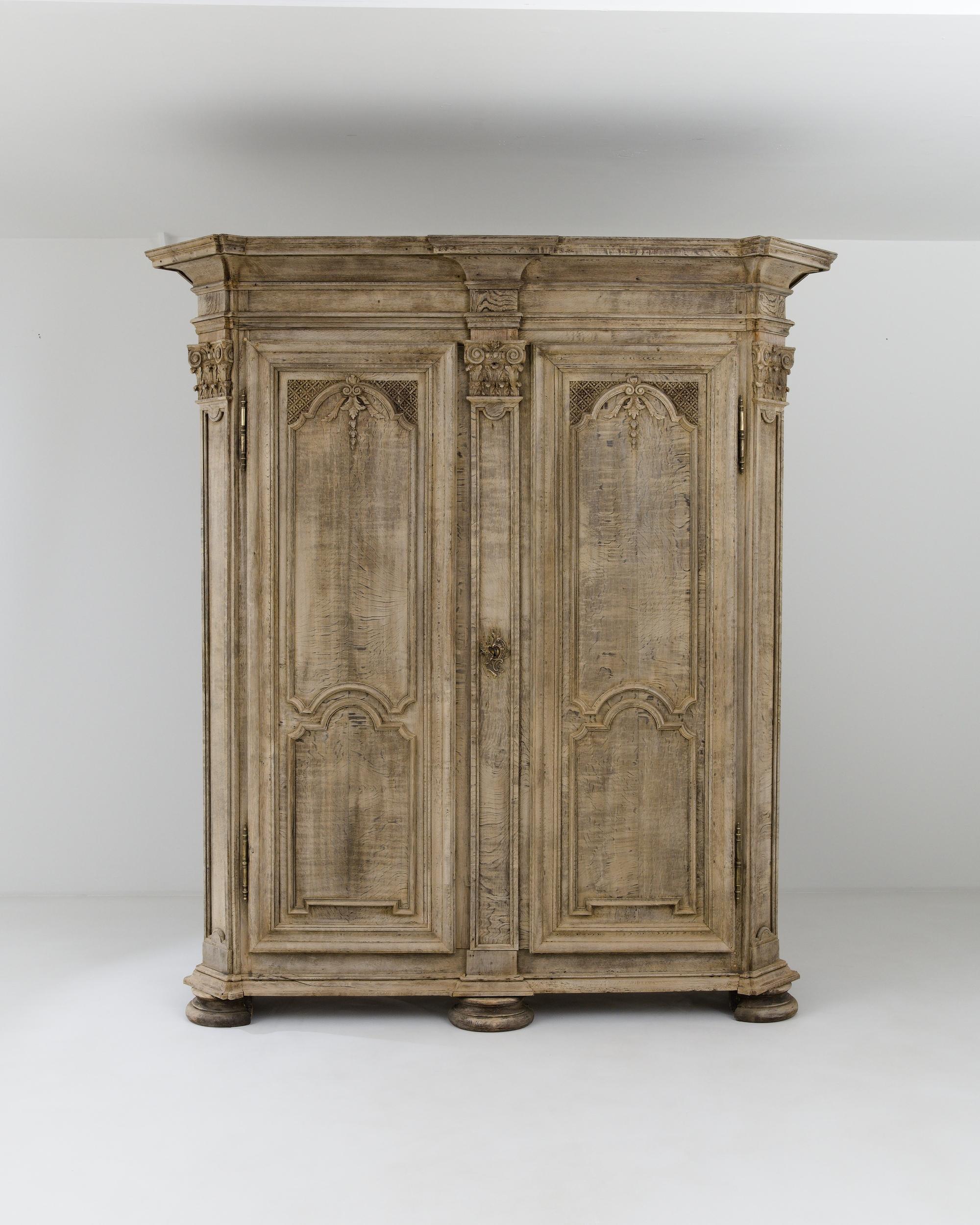 French Provincial Early 19th Century French Oak Wardrobe 