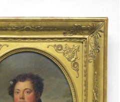 Framed Portrait of a Gentleman Dressed in Black