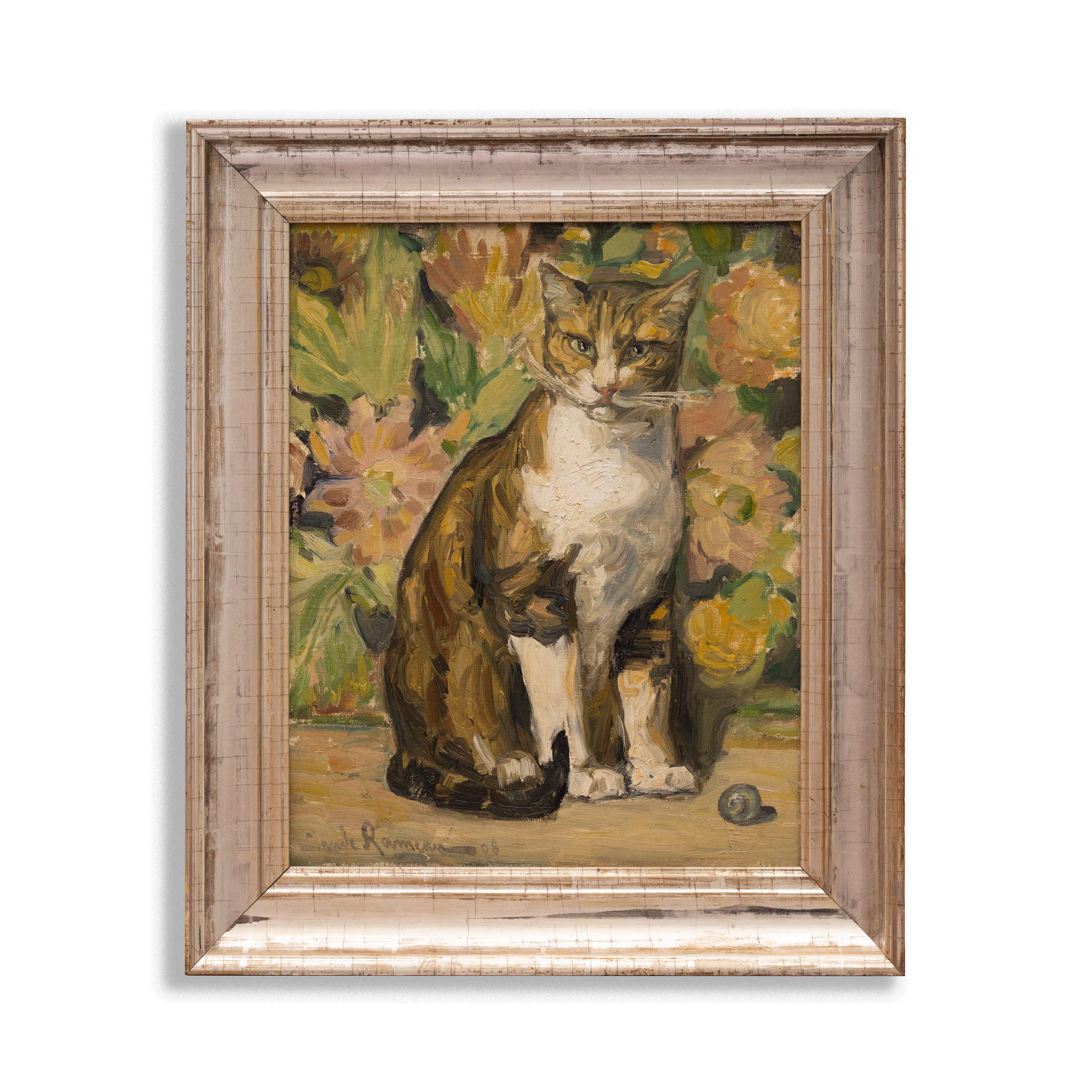 Hand-Painted Early 19th Century French Oilpainting by Claude Rameau 