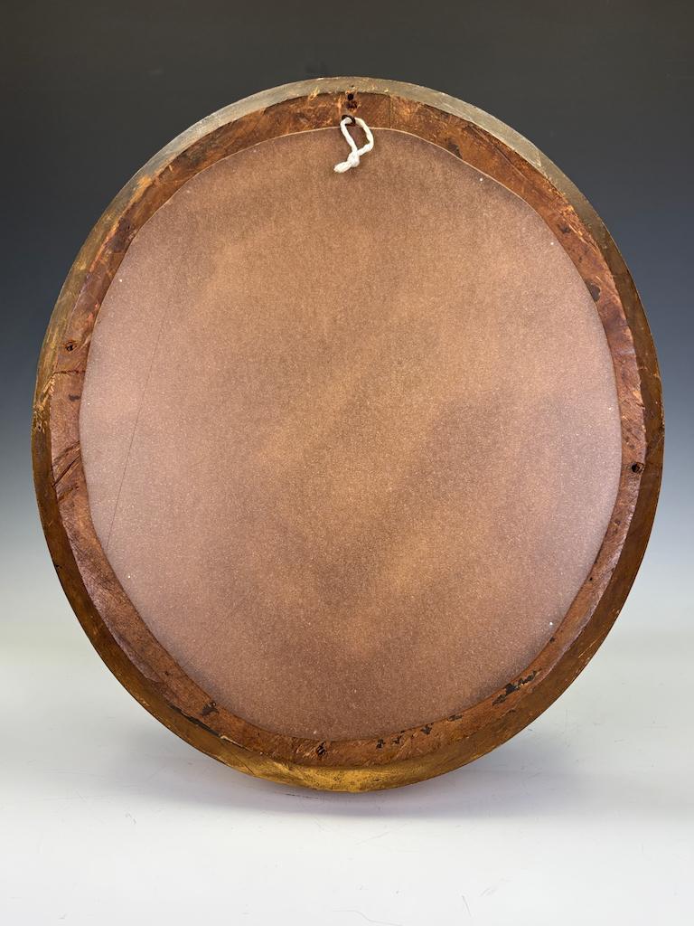 Cadre de miroir ovale en bois doré du début du 19e siècle (Restauration/Louis Philipp) en vente 6