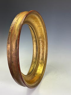 19th Century French Giltwood Oval Mirror Frame