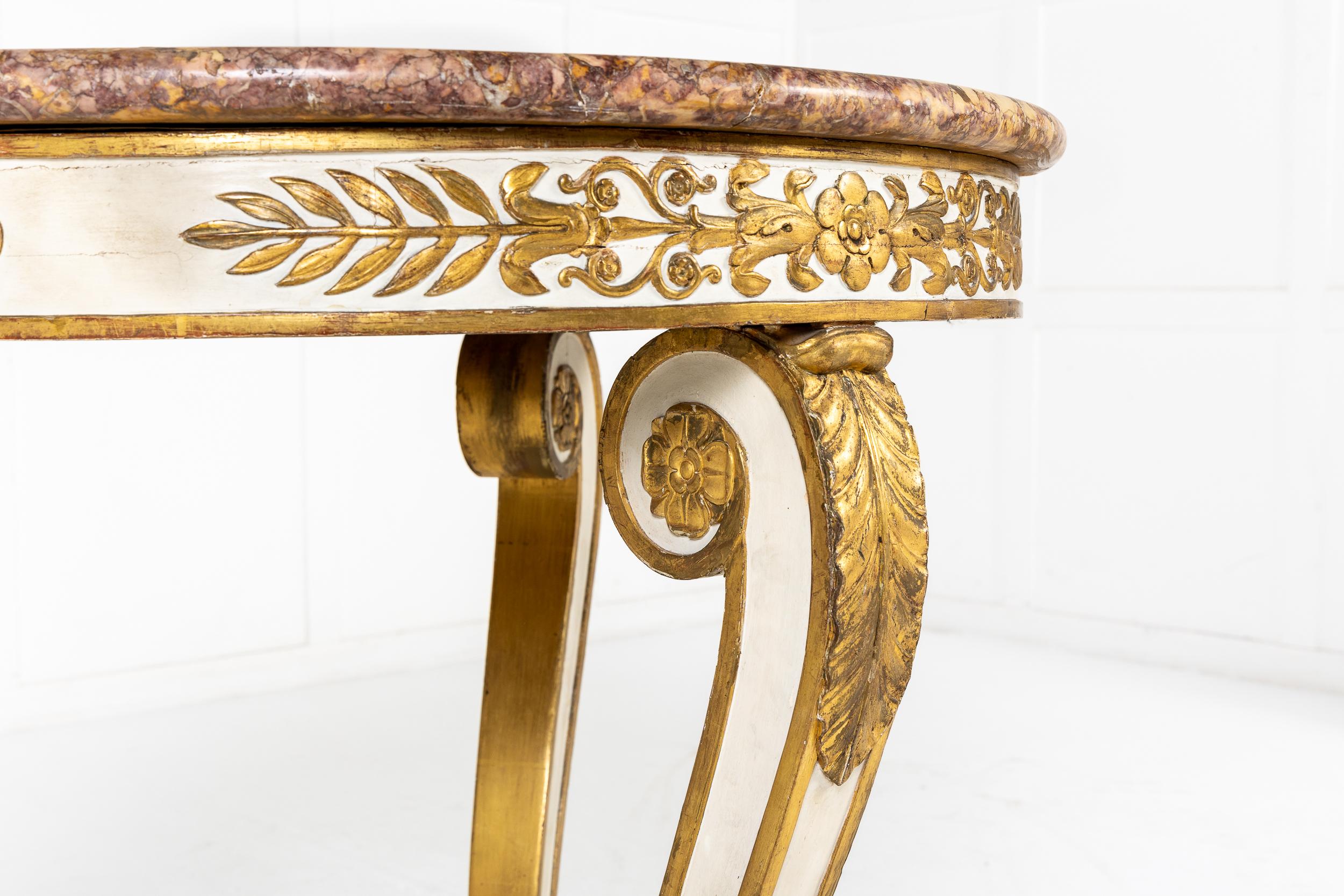 Early 19th Century French Painted and Gilt Guéridon For Sale 2