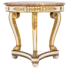 Antique Early 19th Century French Painted and Gilt Guéridon