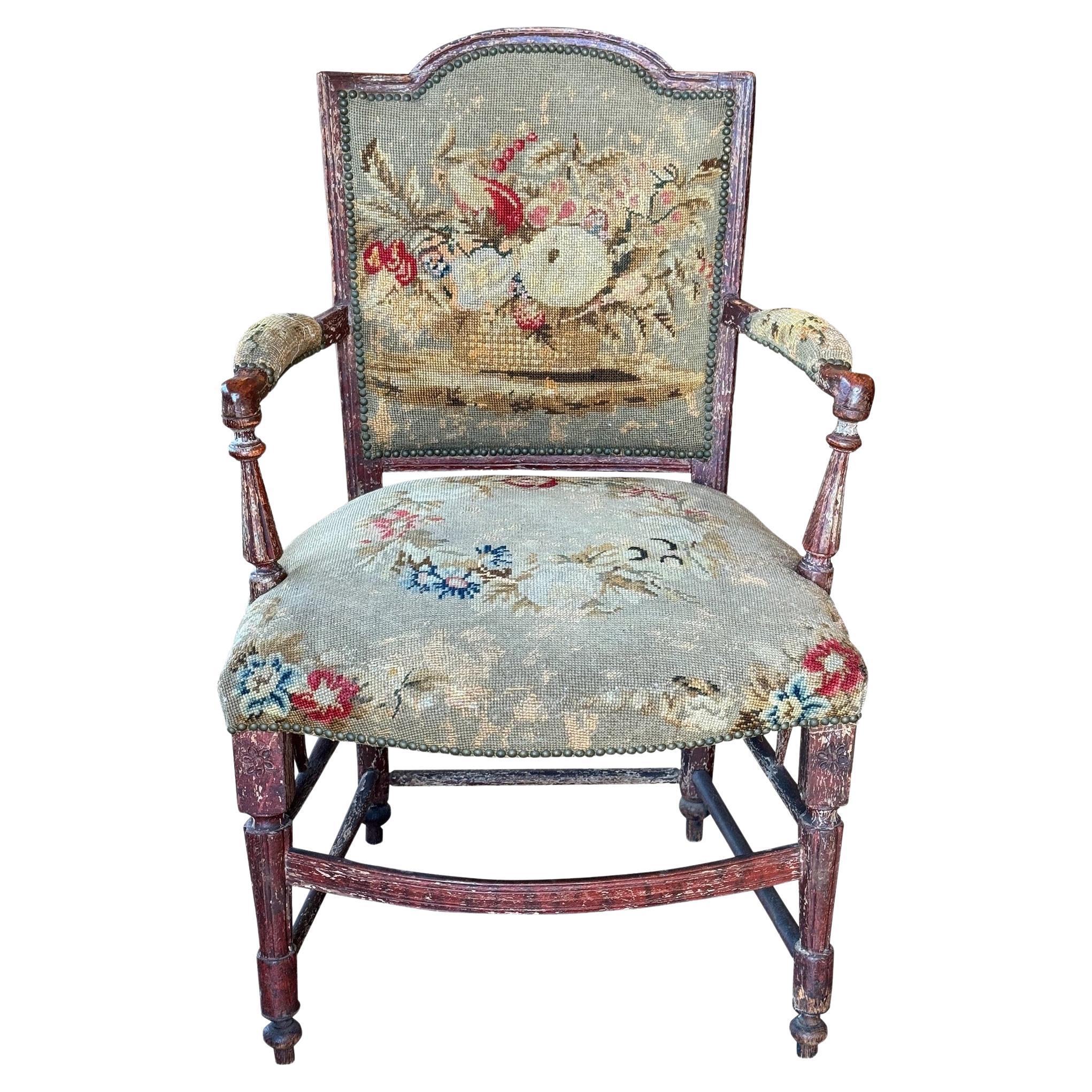 Early 19th Century French Painted Chair