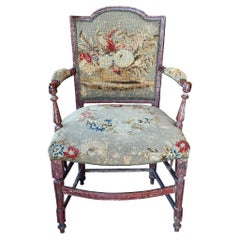 Französischer bemalter Stuhl des frühen 19. Jahrhunderts