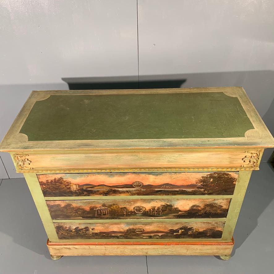 Louis Philippe Early 19th Century French Painted Commode Chest of Drawers