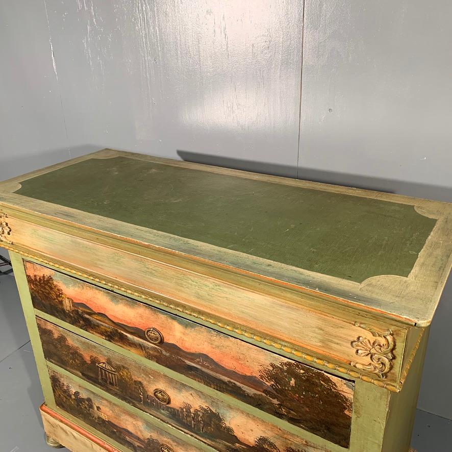 Early 19th Century French Painted Commode Chest of Drawers 1