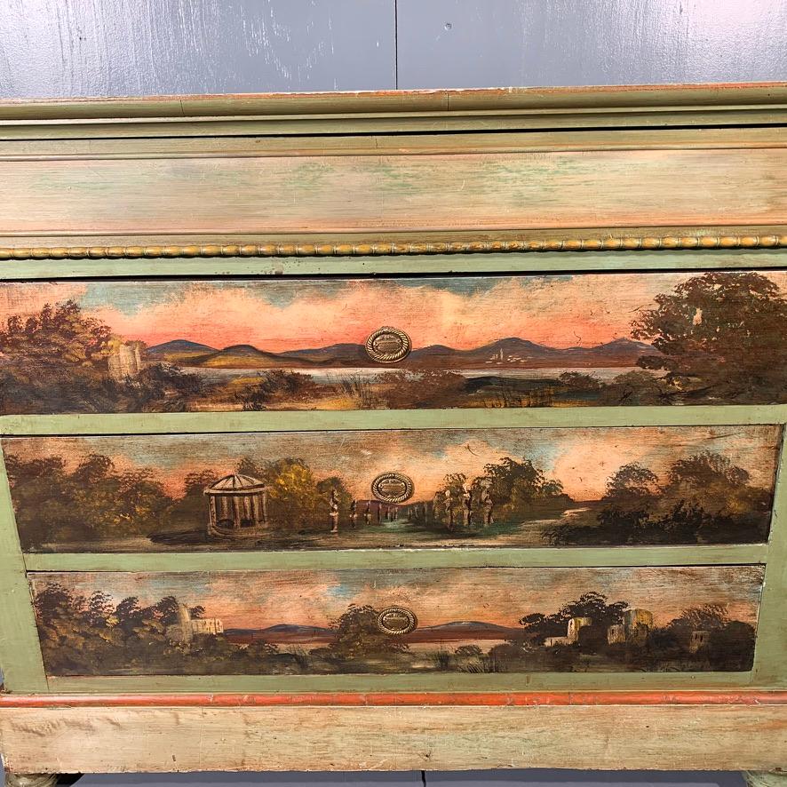 Early 19th Century French Painted Commode Chest of Drawers 2
