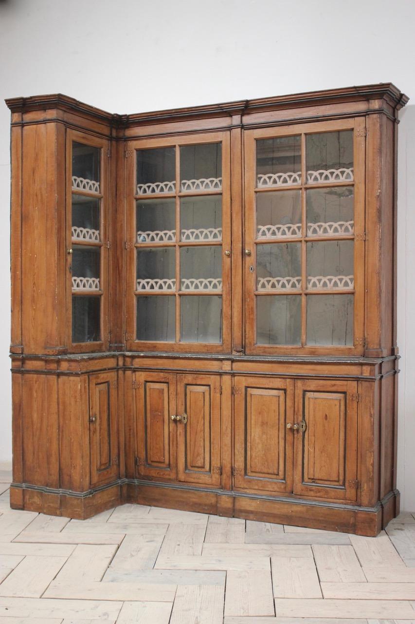 country corner cabinet