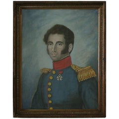 Early 19th Century, French Pastel Portrait of a Young Man in Uniform Early 19th Century, French Pastel Portrait of a Young Man in Uniform