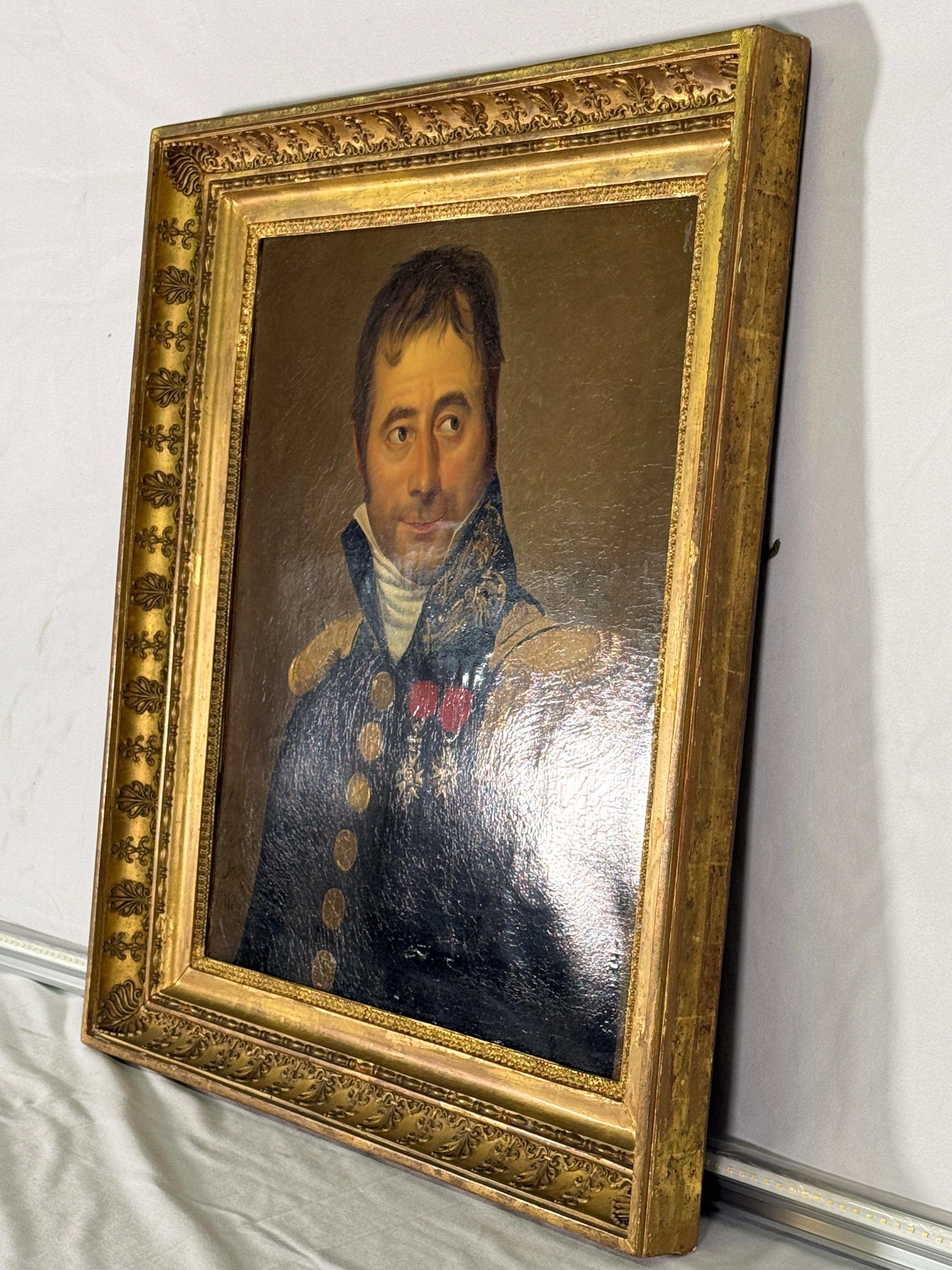 Early 19th Century French Portrait of Commander in Legion of Honor (Neoklassisch) im Angebot