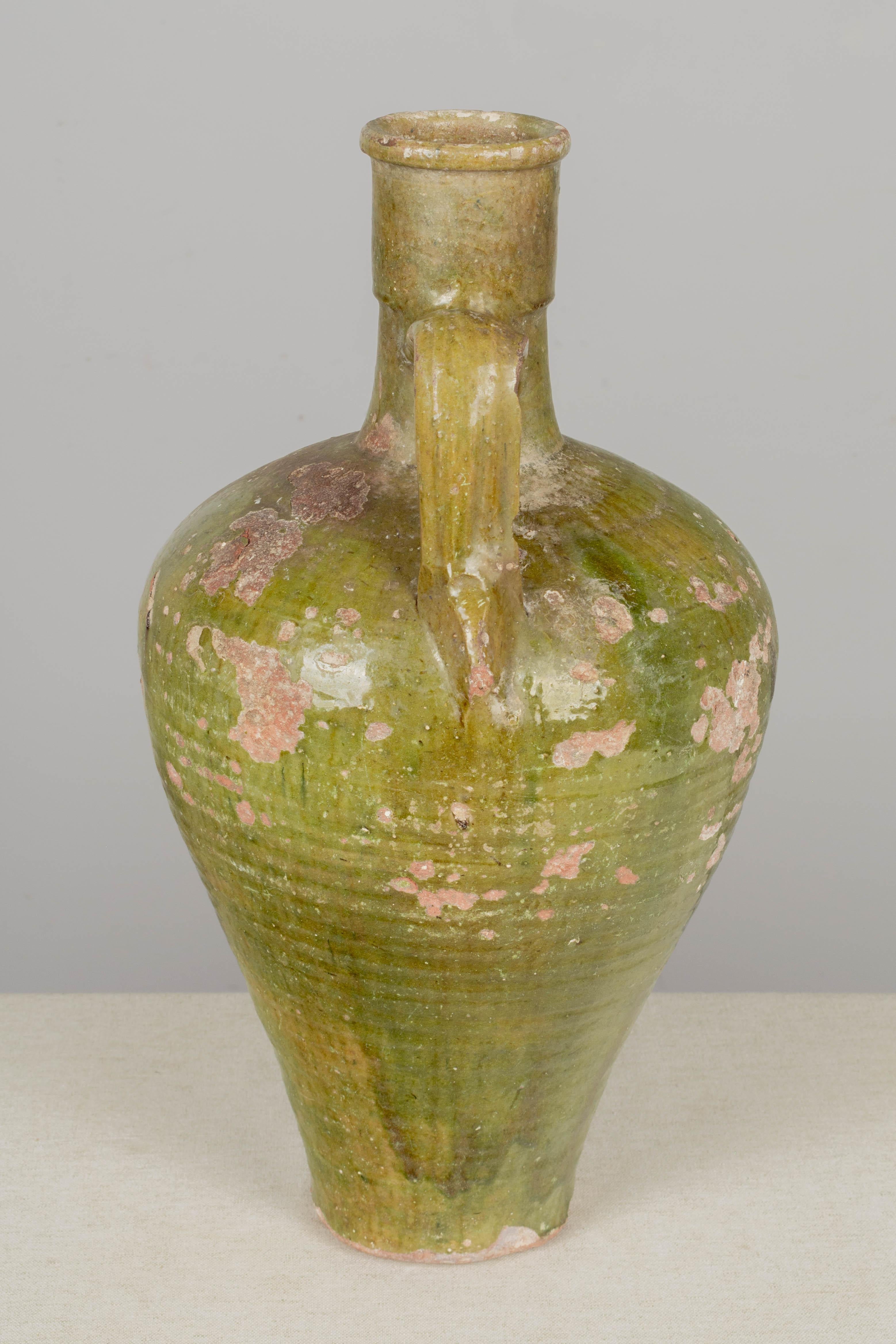 Glazed Early 19th Century French Pottery Water Jar
