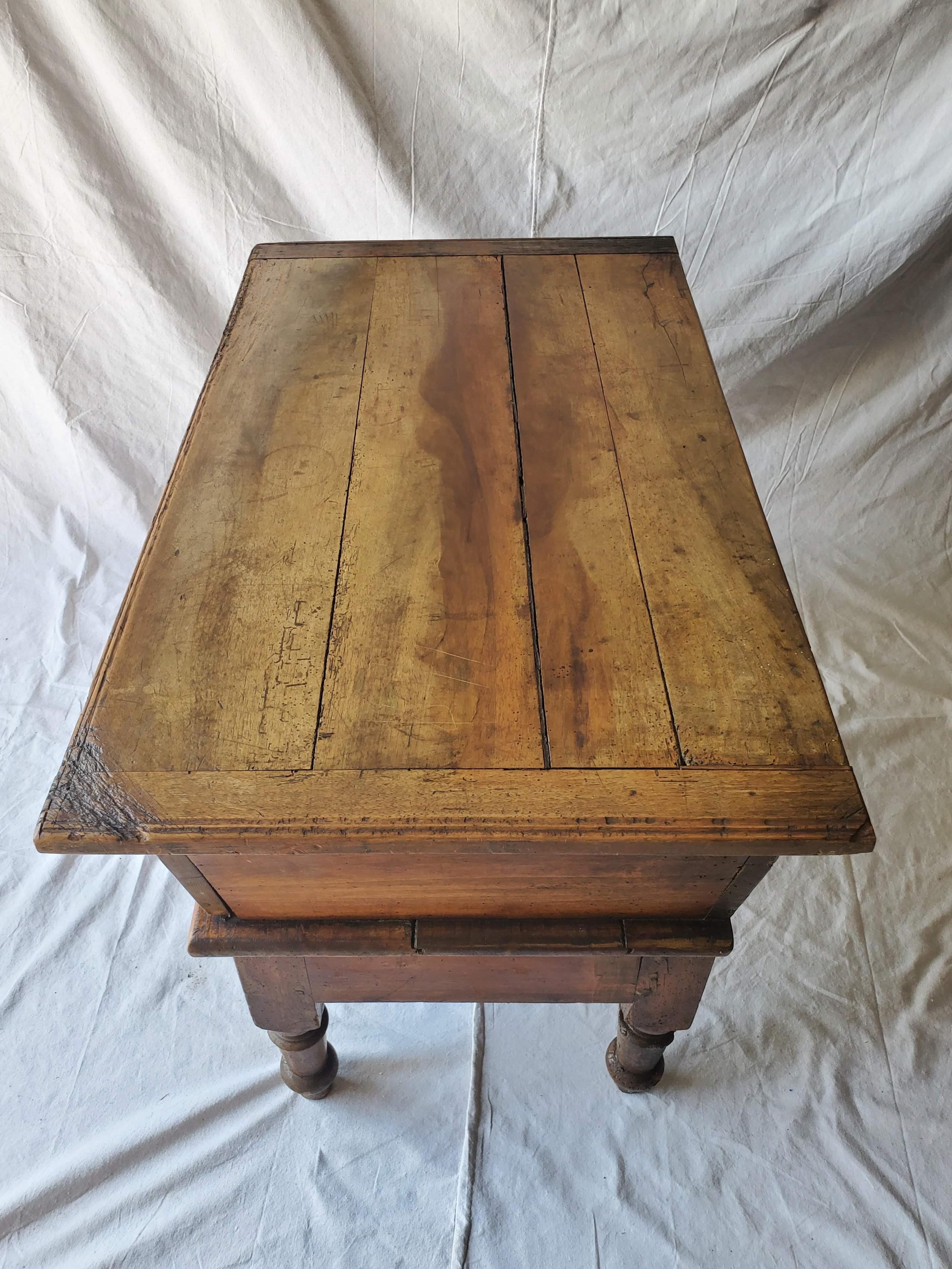 Early 19th Century French Provincial Boulangerie Bin on Carved Stand 9