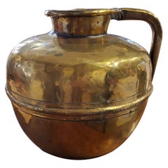 Early 19th Century French Provincial Brass Pitcher