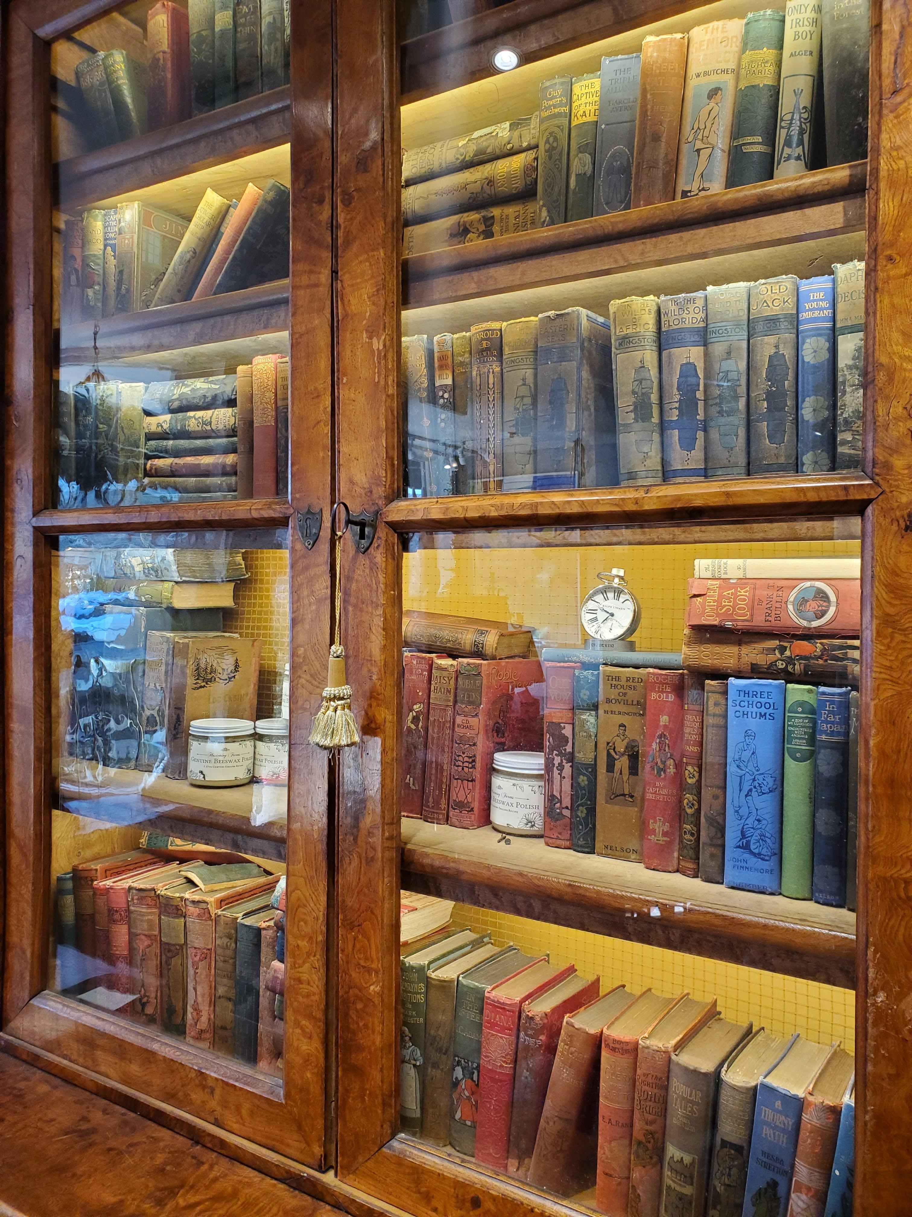 barrister bookcase with glass doors for sale