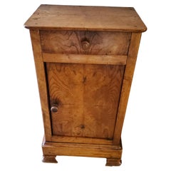 Early 19th Century French Provincial Burled Ash Nightstand