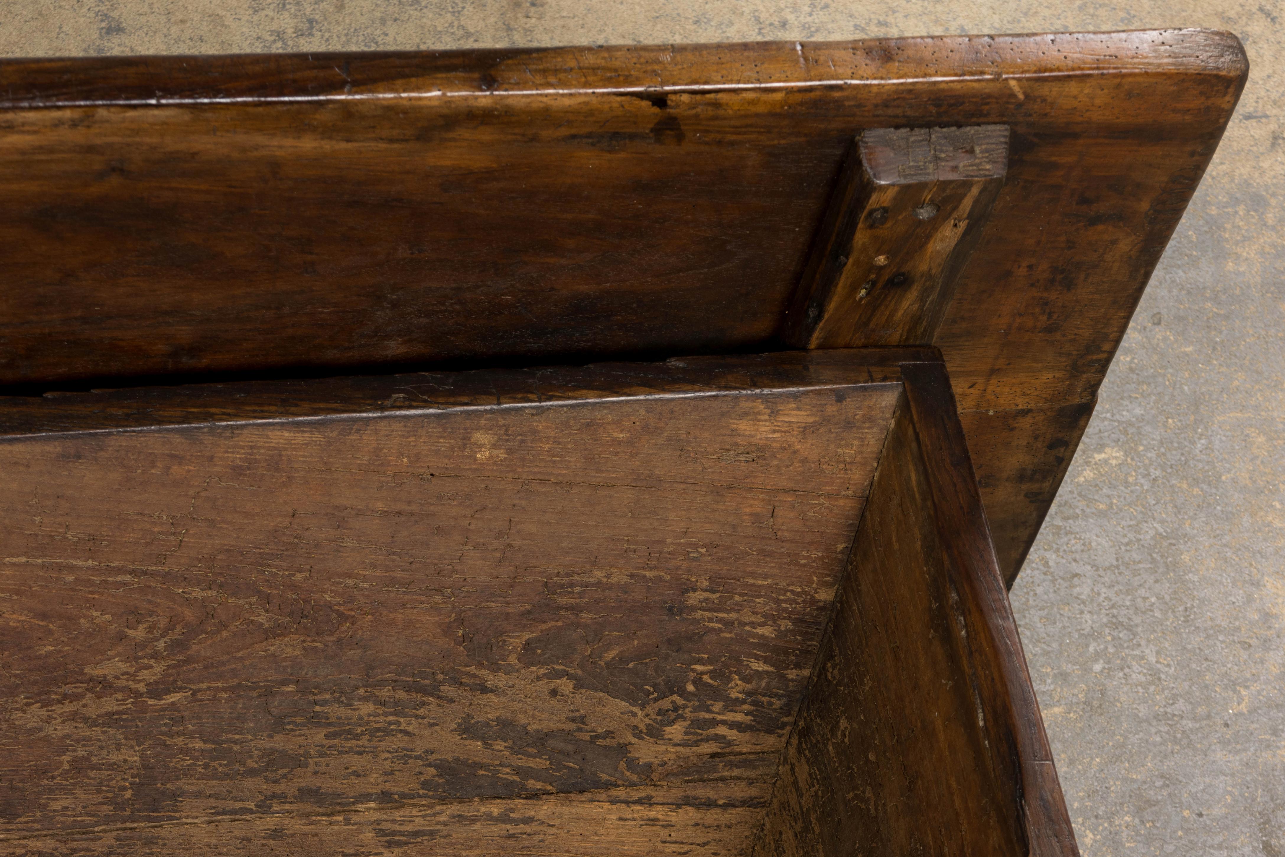 Early 19th Century French Provincial Dough Bin Coffee Table For Sale 14
