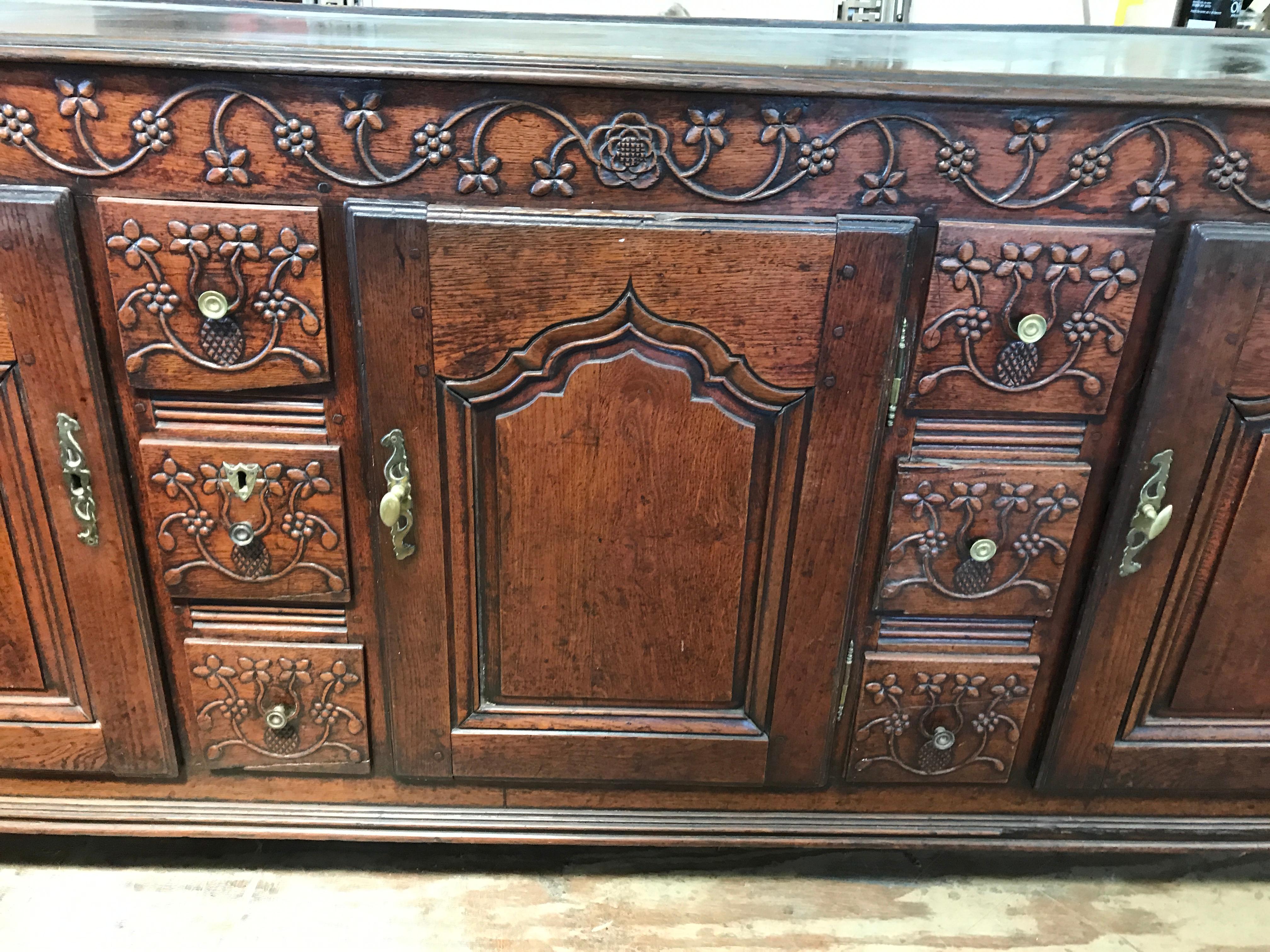 Hand-Carved Early 19th Century French Provincial Louis XV Style Buffet