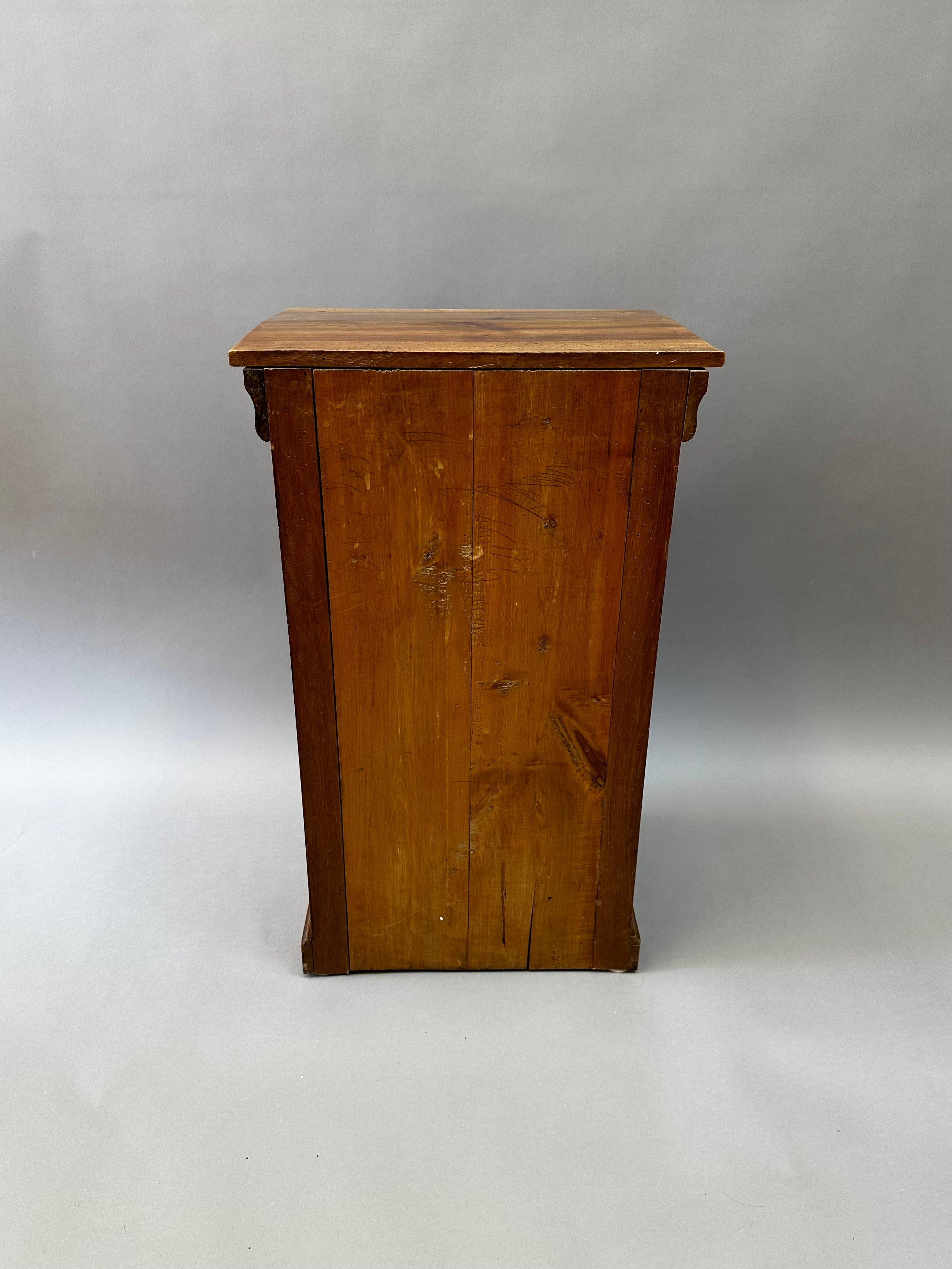 Patinated  Early 19th Century French Provincial Night Stand For Sale