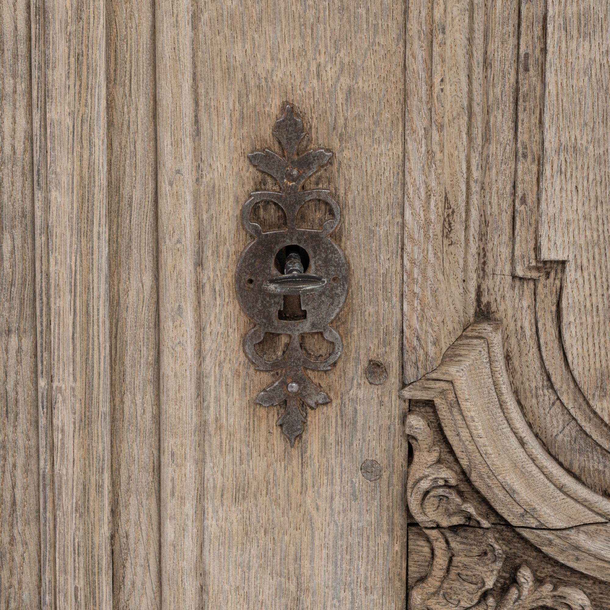 Early 19th Century French Provincial Oak Wardrobe 8