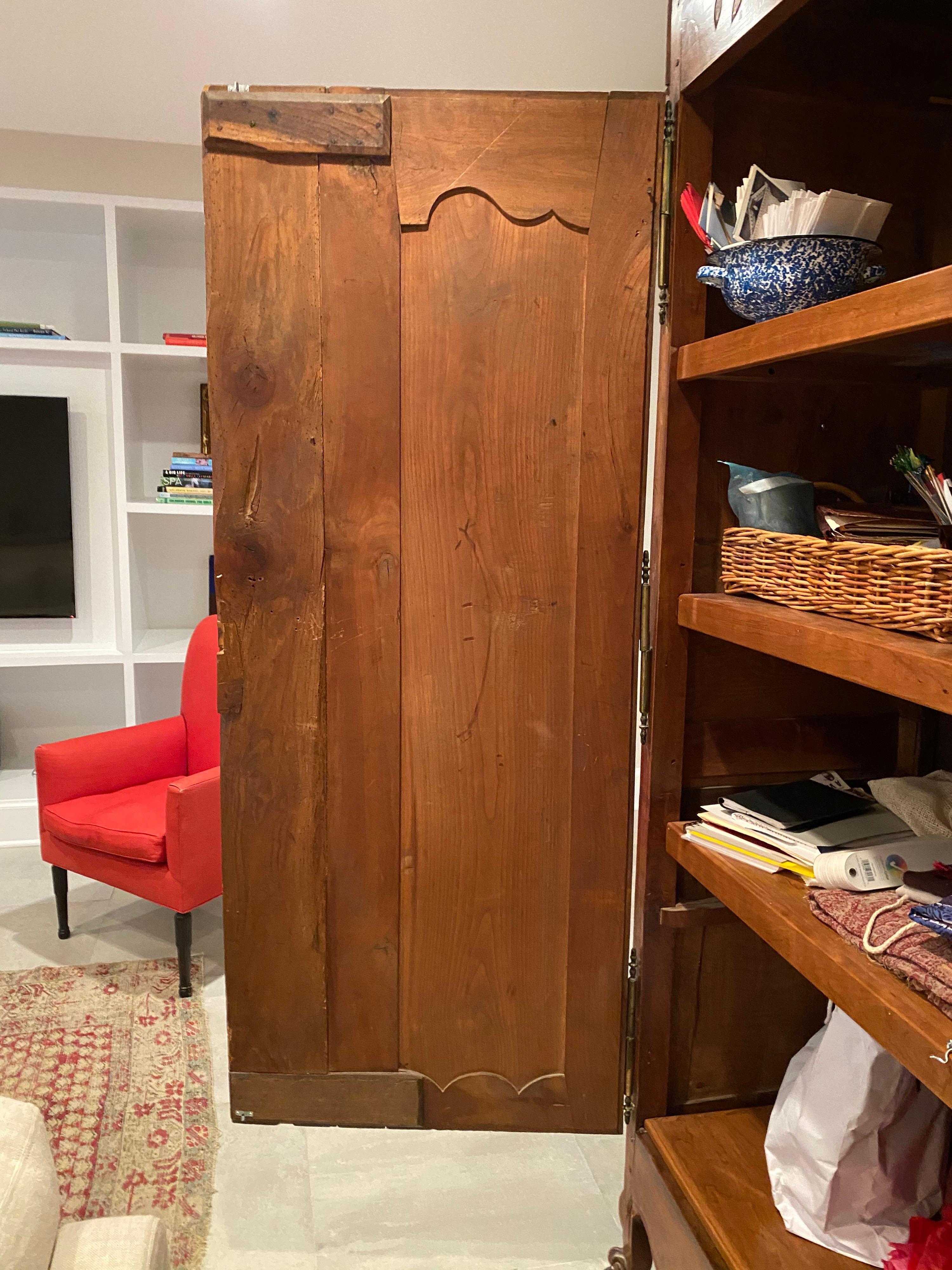 Early 19th Century French Provincial Walnut Armoire 14