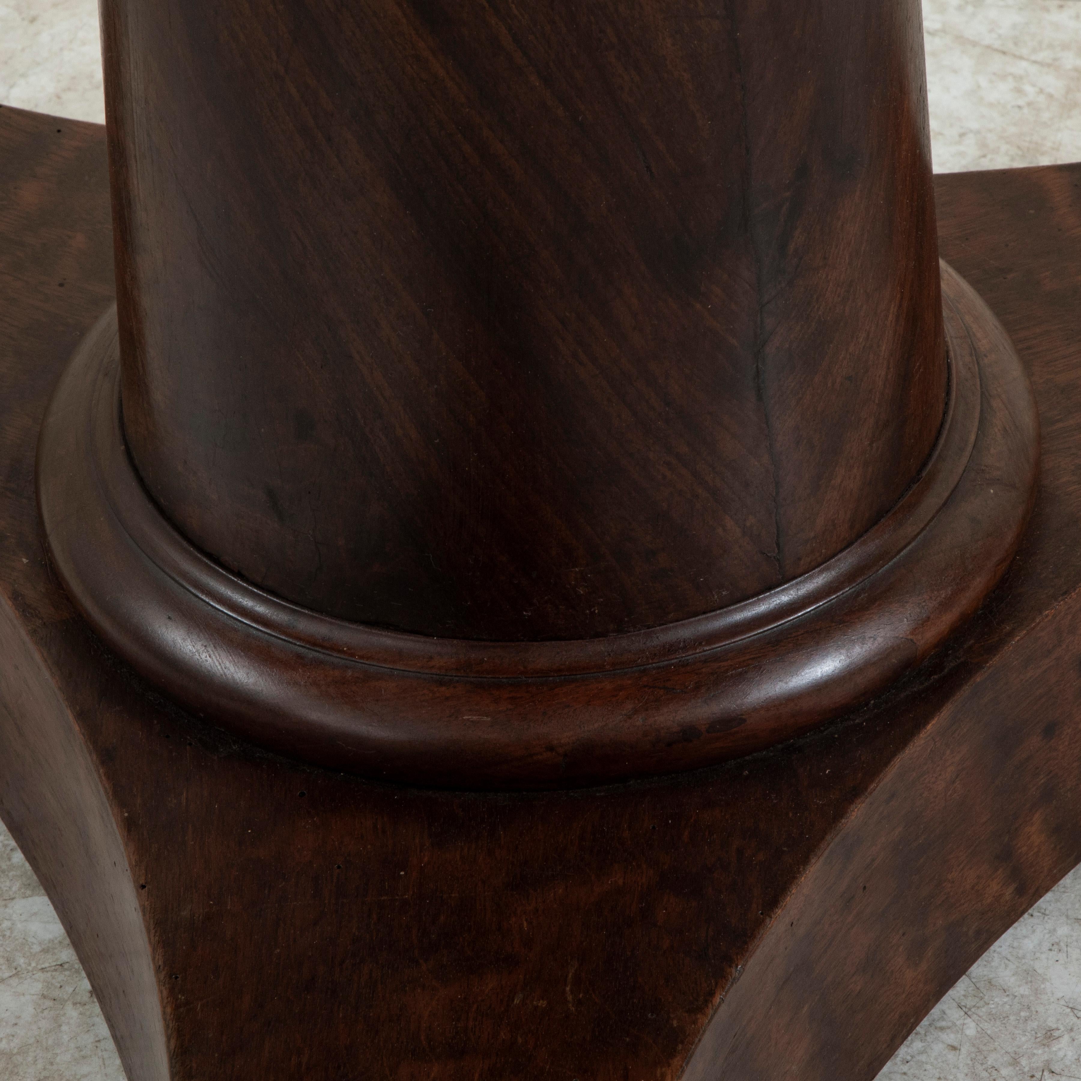 Early 19th Century French Restauration Period Mahogany Center Table, Marble Top 9