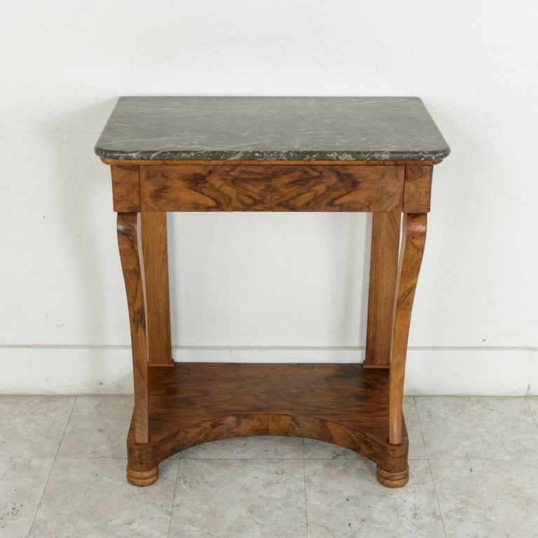 Early 19th Century French Restauration Period Walnut Console Table