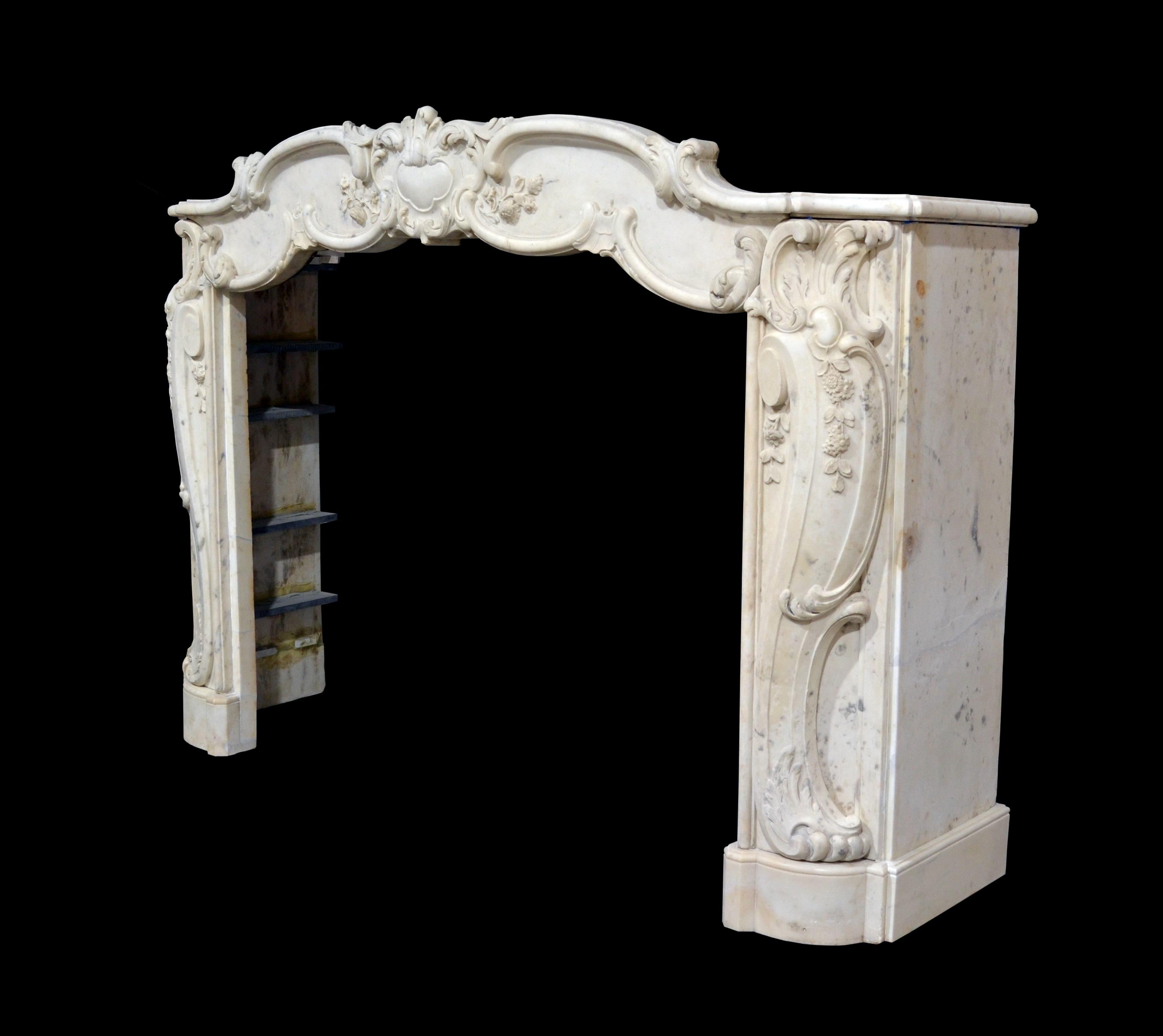 Early 19th Century French Rococo Mantelpiece For Sale 5