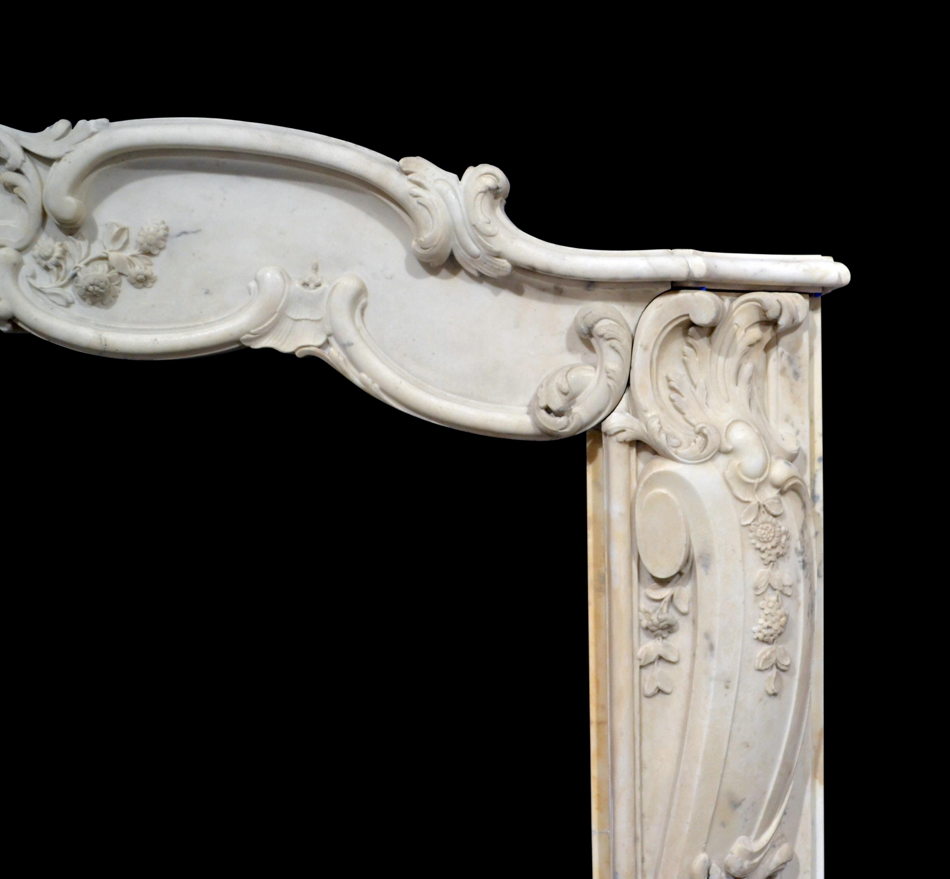 Early 19th Century French Rococo Mantelpiece For Sale 1